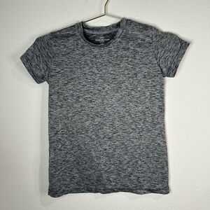 Boys Real Essentials Athletic T-Shirt Gray Heather Short Sleeve Size Large